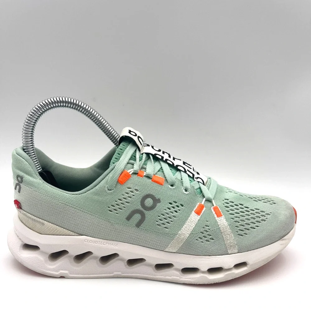 On Cloudsurfer Women’s Size 7 Mint Green Running Shoes Athletic Comfort Sneakers